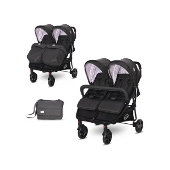 Lorelli kolica za blizance Duo + torba black dots Lorelli kolica za blizance Duo + torba black dots